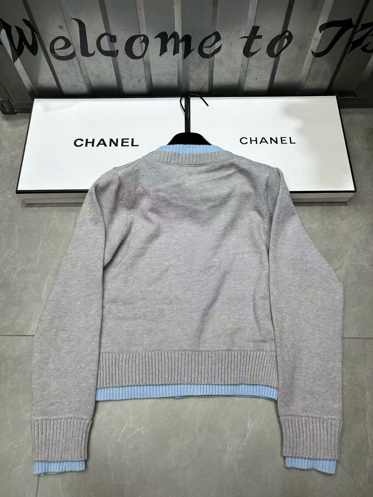 M1UM1U カラーブロックウールカーディガン【50％割引+送料無料】