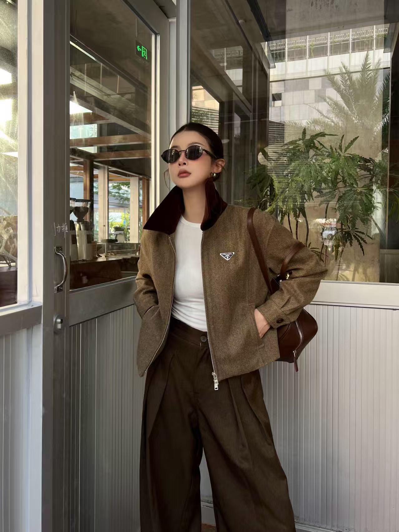 PR4DA 高品質トライアングルロゴショートジャケット【50％割引+送料無料】