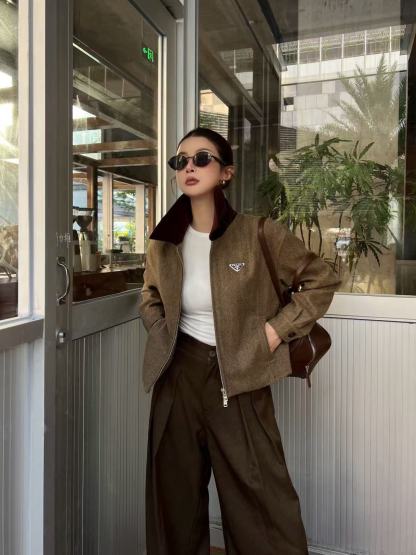 PR4DA 高品質トライアングルロゴショートジャケット【50％割引+送料無料】