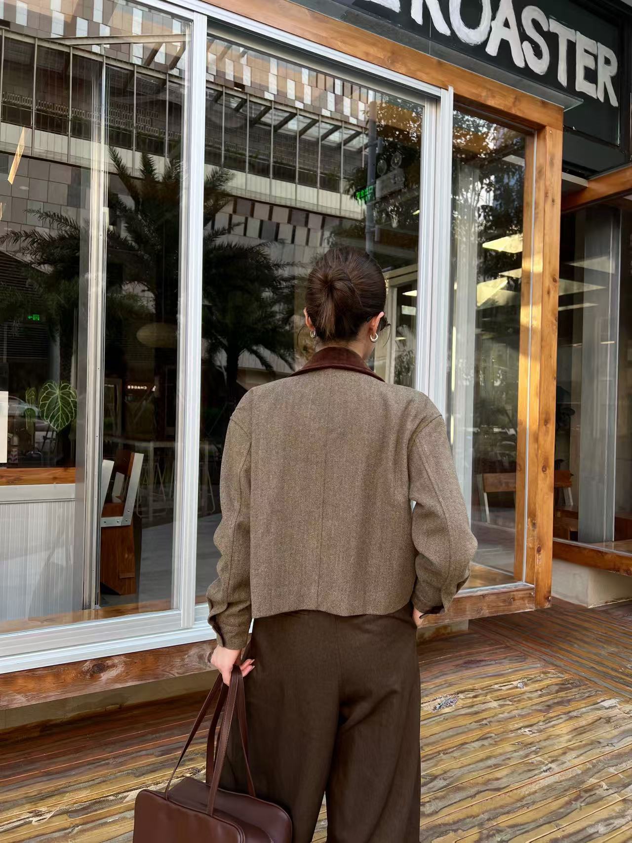 PR4DA 高品質トライアングルロゴショートジャケット【50％割引+送料無料】