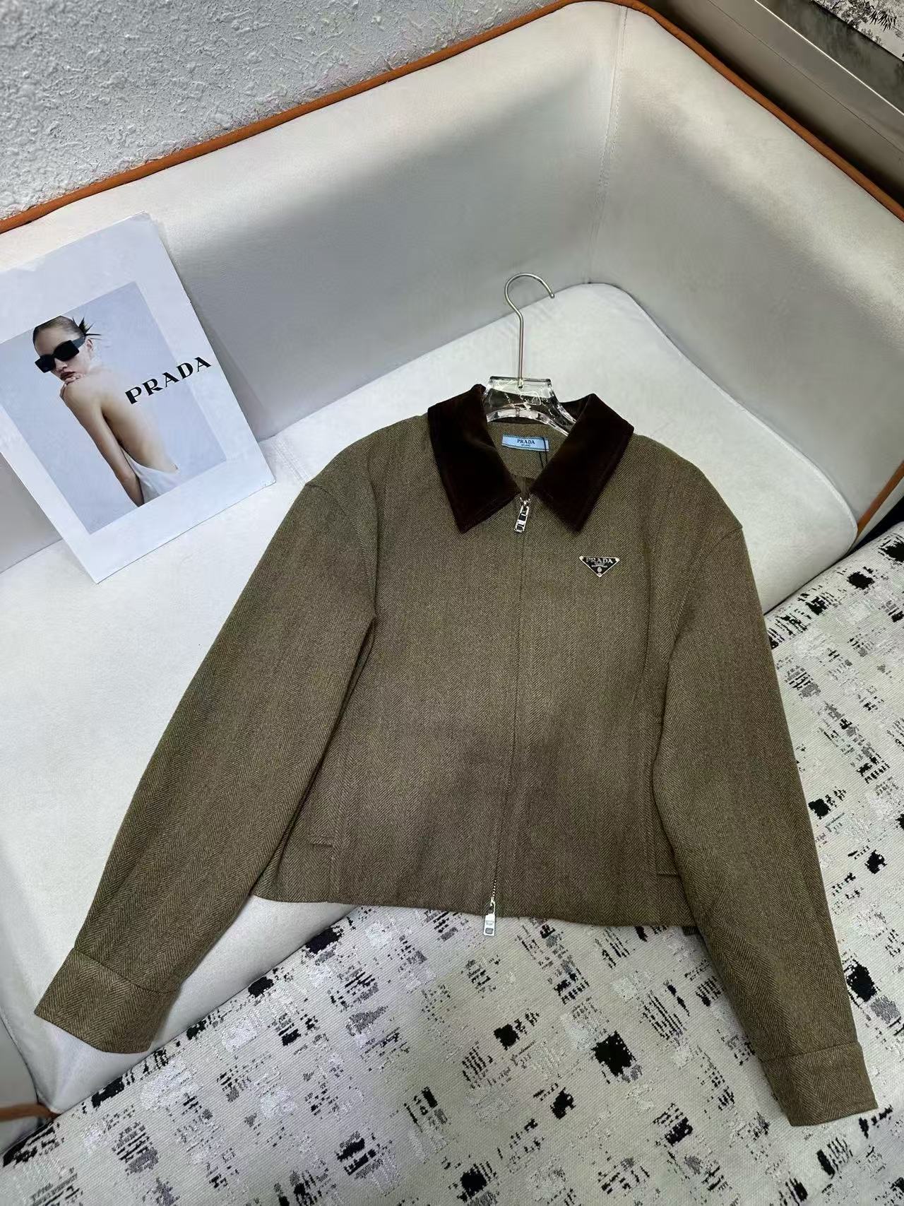 PR4DA 高品質トライアングルロゴショートジャケット【50％割引+送料無料】