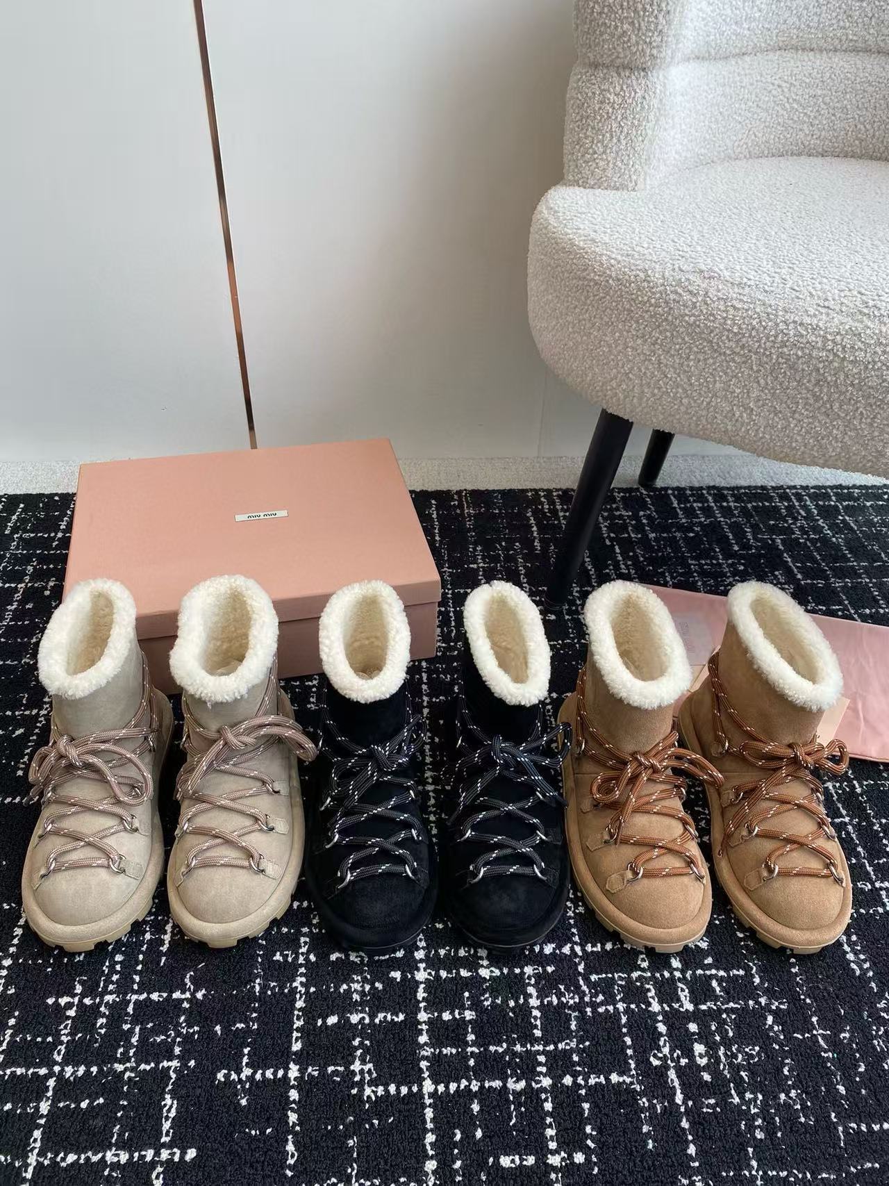 M1UM1U 高品質ウールスノーブーツ【50％割引+送料無料】