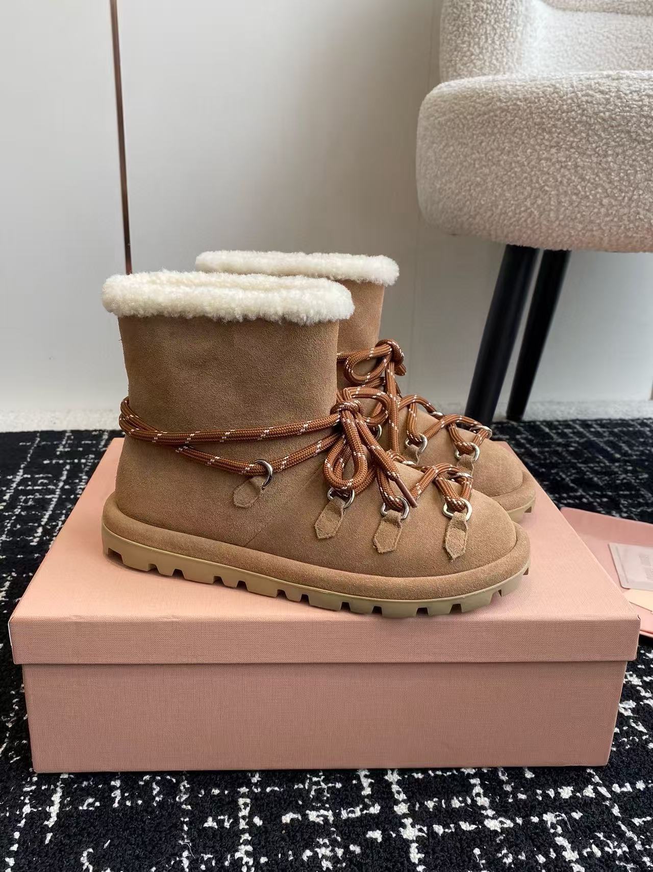 M1UM1U 高品質ウールスノーブーツ【50％割引+送料無料】