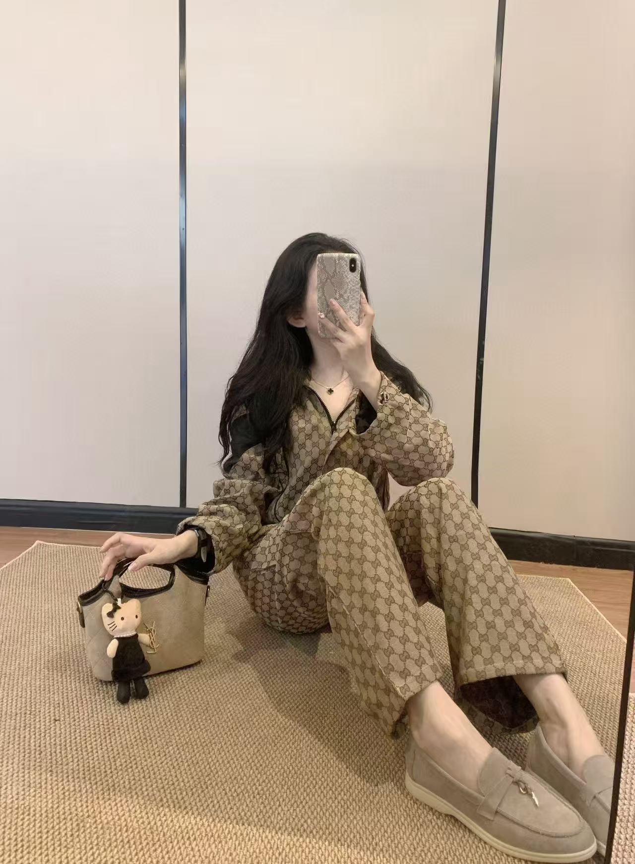 GUCC1 ジャカードジャケット＆パンツ ツーピースセット【50％割引+送料無料】