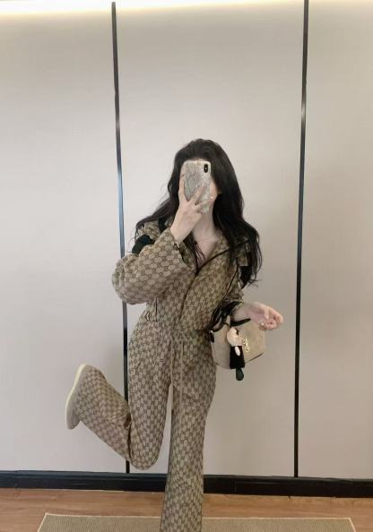 GUCC1 ジャカードジャケット＆パンツ ツーピースセット【50％割引+送料無料】