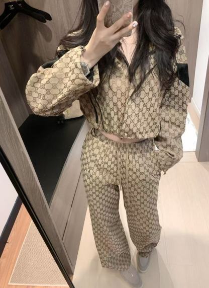 GUCC1 ジャカードジャケット＆パンツ ツーピースセット【50％割引+送料無料】