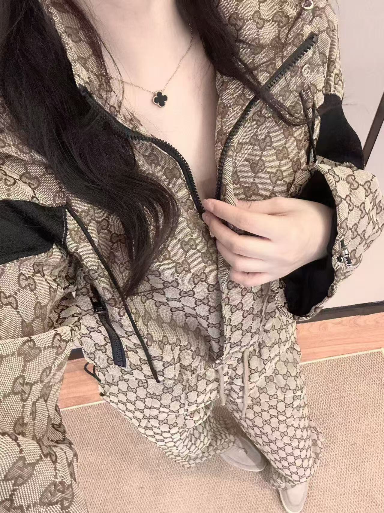 GUCC1 ジャカードジャケット＆パンツ ツーピースセット【50％割引+送料無料】