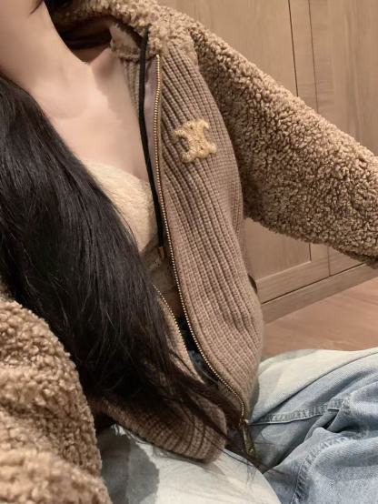 CEL1NE 凱旋門フード付きウールコート【50％割引+送料無料】【50％割引+送料無料】