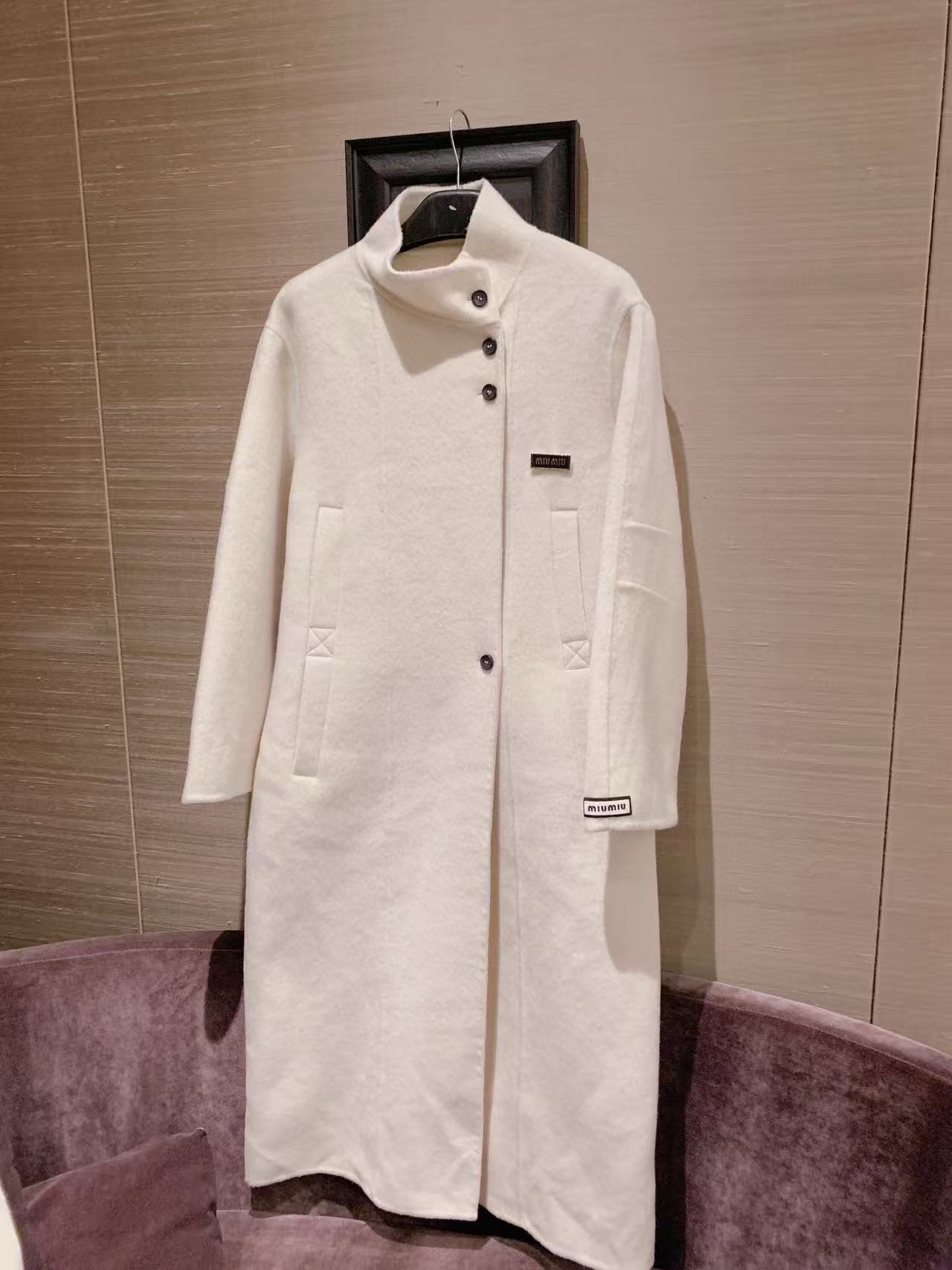 M1UM1U ウールロングコート＋バッグ ツーピースセット【50％割引+送料無料】