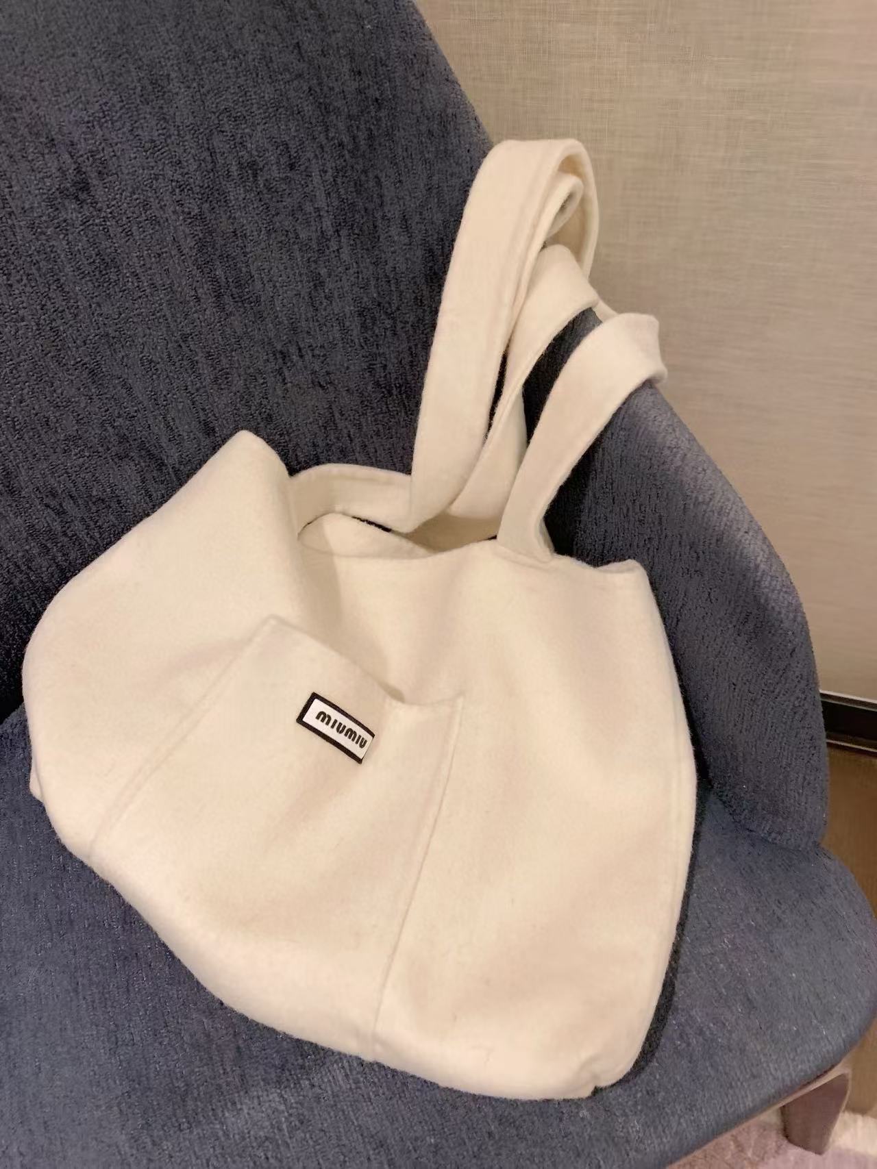 M1UM1U ウールロングコート＋バッグ ツーピースセット【50％割引+送料無料】