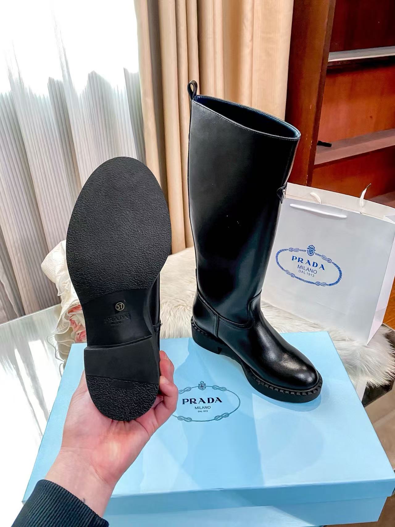 PR4DA トライアングルロゴ ロングブーツ【50％割引+送料無料】