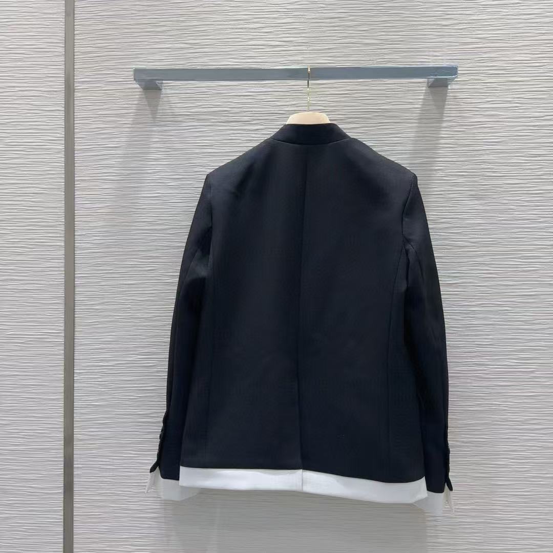 M1UM1U シンプルVネックブレザー【50％割引+送料無料】