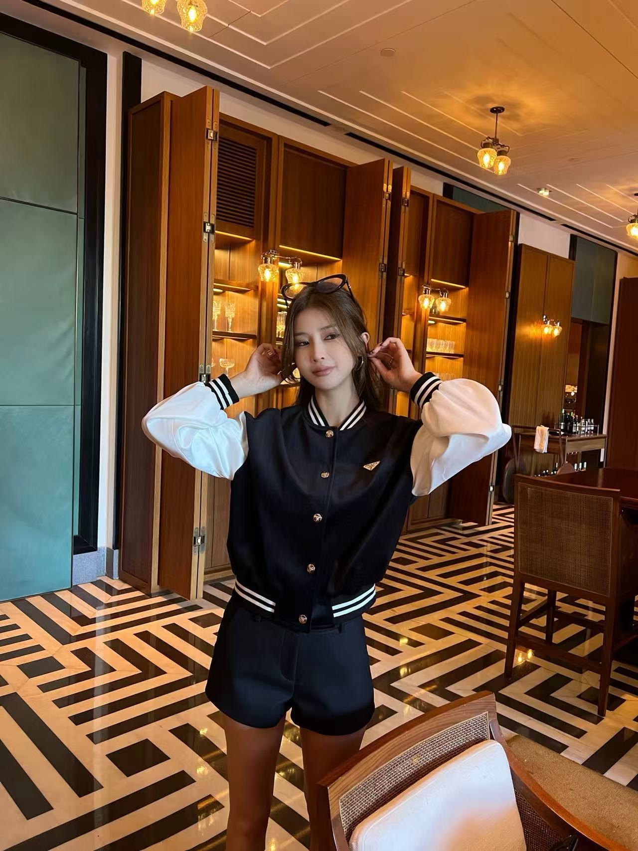 PR4DA カラーブロック トライアングル ロゴ ジャケット【50％割引+送料無料】