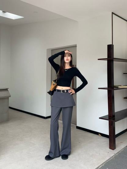 PR4DA フレアカジュアルフロアレングスパンツ【50％割引+送料無料】