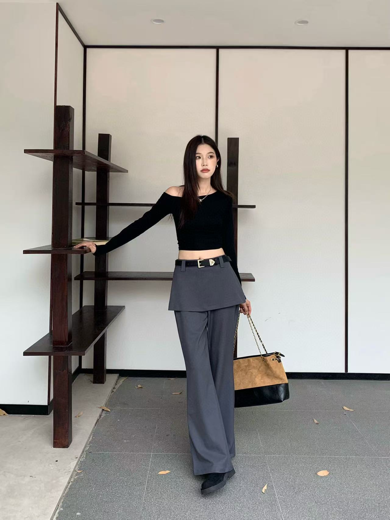 PR4DA フレアカジュアルフロアレングスパンツ【50％割引+送料無料】