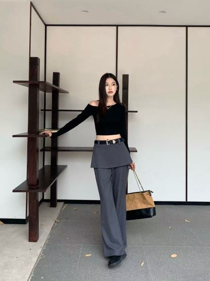 PR4DA フレアカジュアルフロアレングスパンツ【50％割引+送料無料】