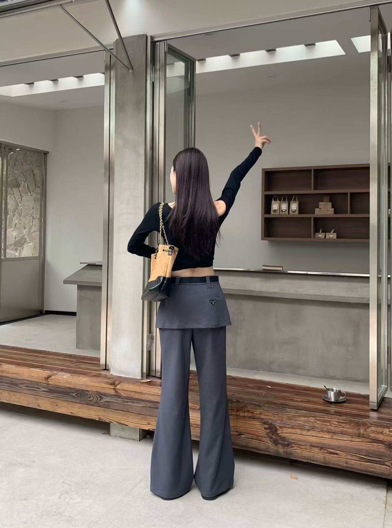 PR4DA フレアカジュアルフロアレングスパンツ【50％割引+送料無料】