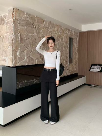 PR4DA フレアカジュアルフロアレングスパンツ【50％割引+送料無料】