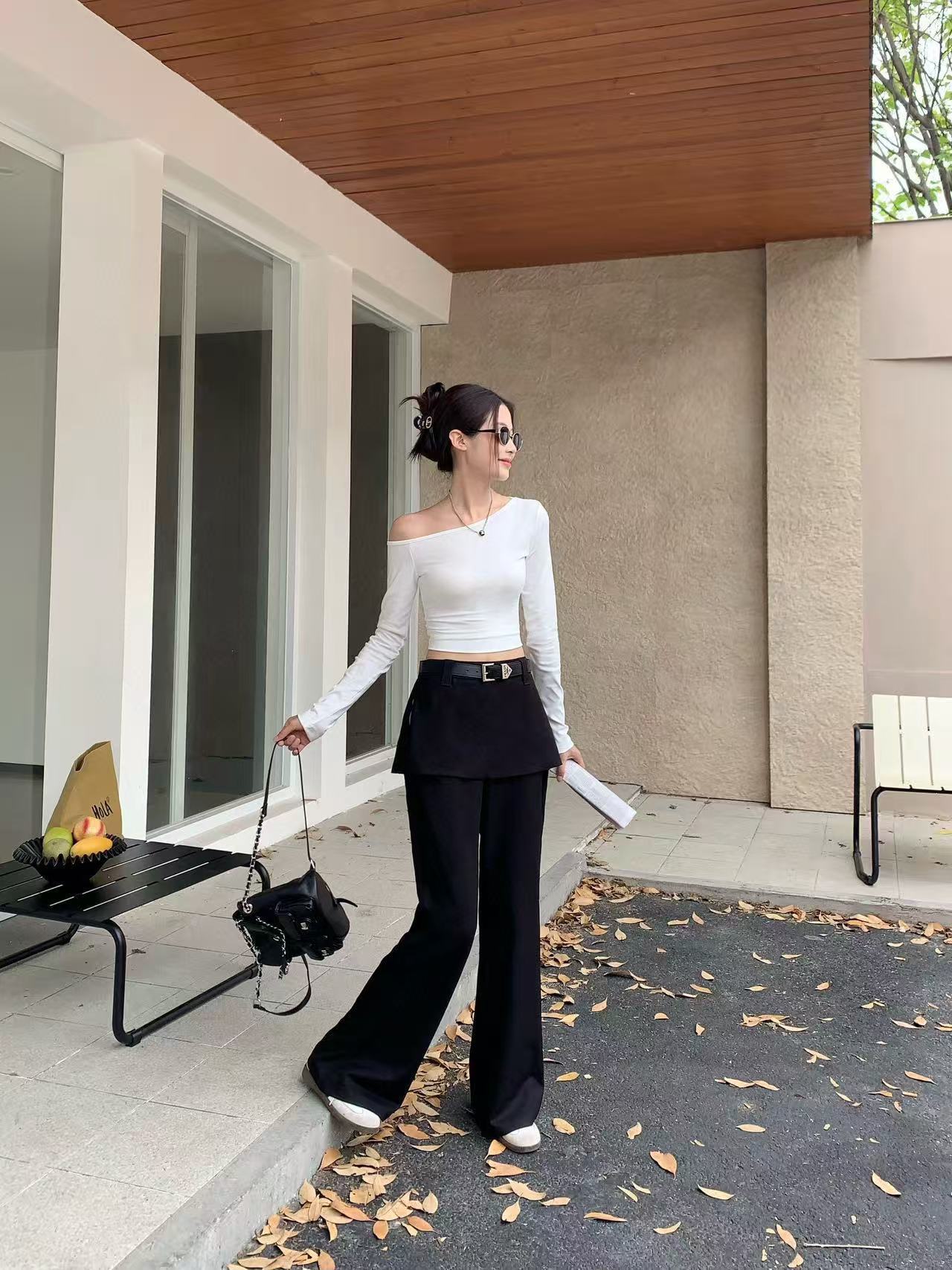 PR4DA フレアカジュアルフロアレングスパンツ【50％割引+送料無料】