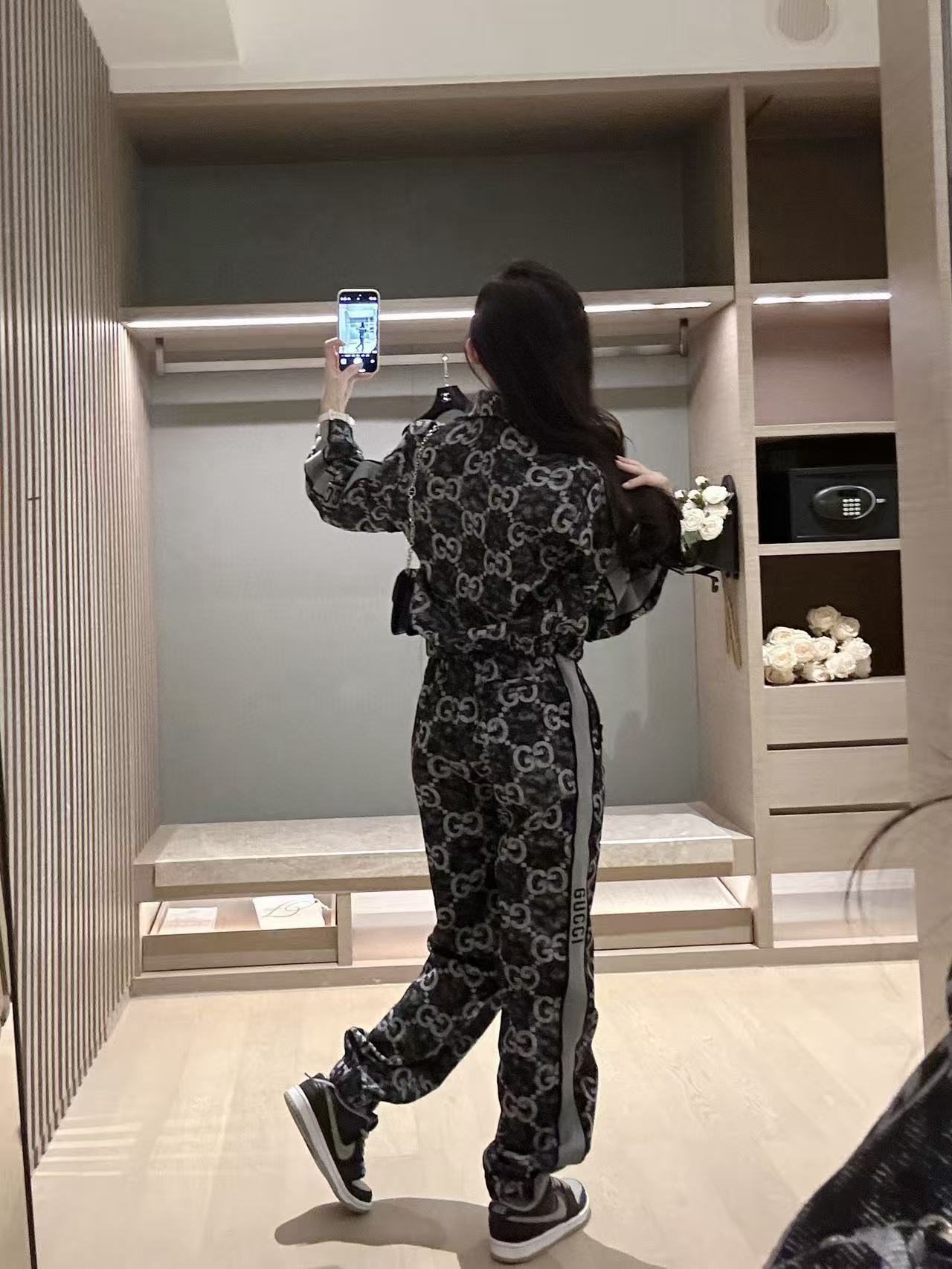 GUCC1 ジャカード カジュアルスーツ【50％割引+送料無料】