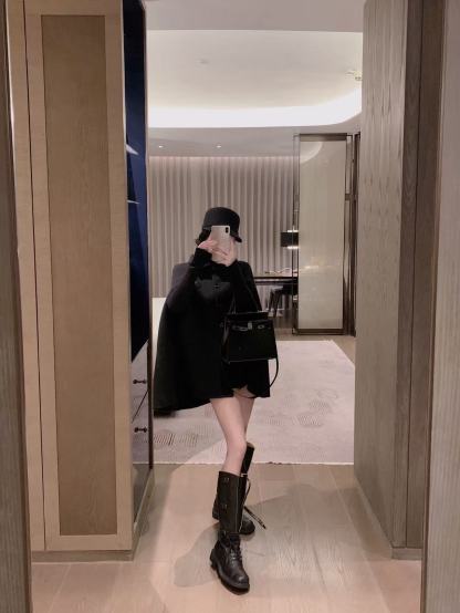 PR4DAウールベースレイヤー+ケープコート【50％割引+送料無料】