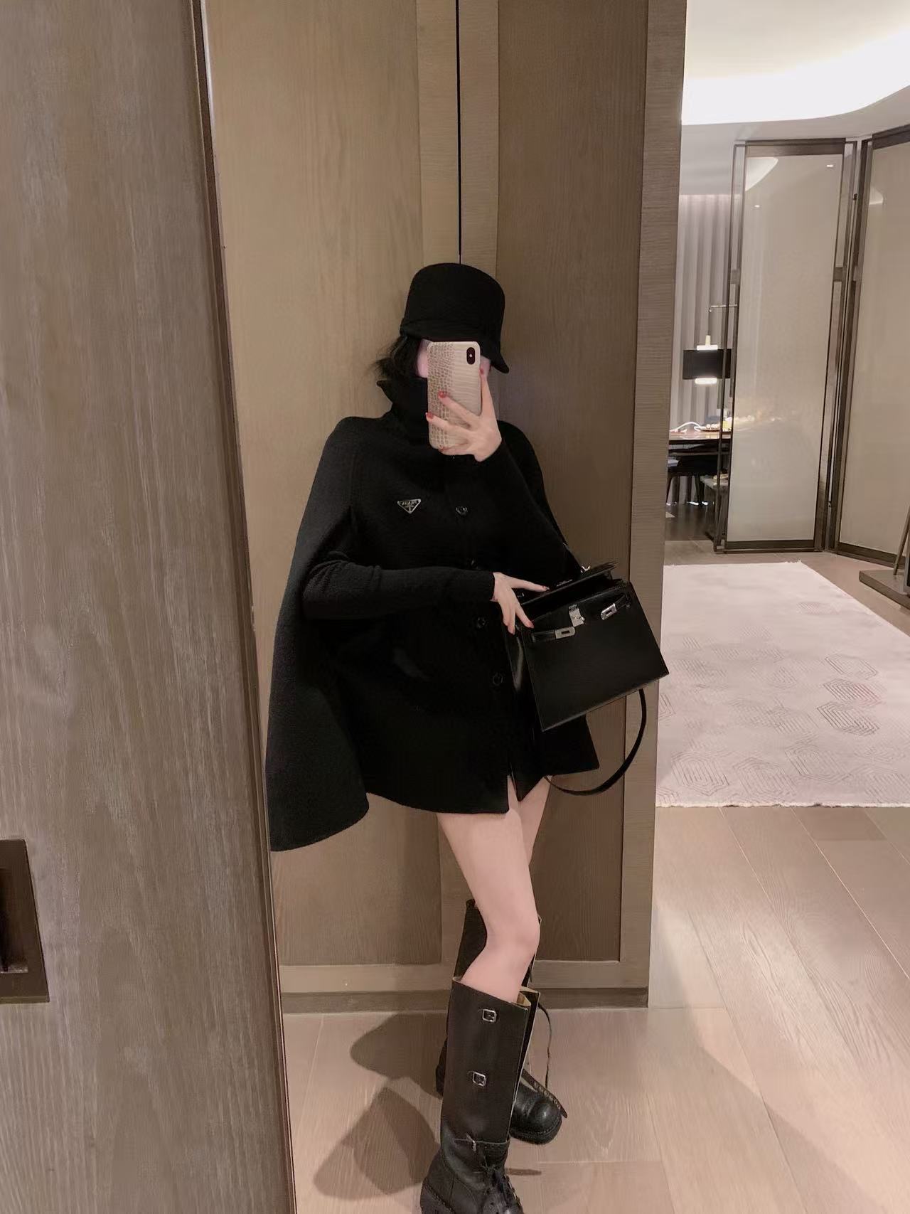 PR4DAウールベースレイヤー+ケープコート【50％割引+送料無料】