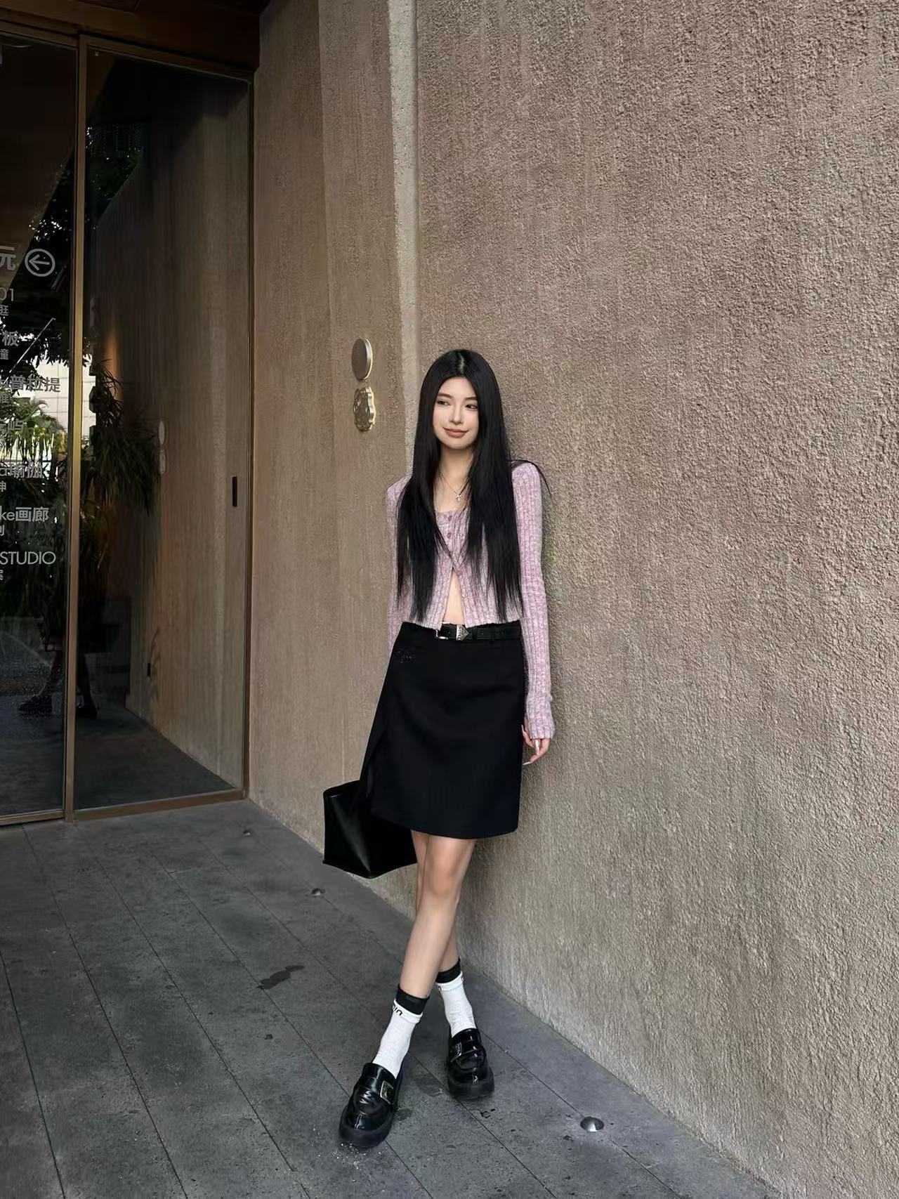 PR4DA ミニマリスト トライアングル ロゴ スカート【50％割引+送料無料】