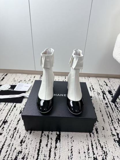 CHANE1 高品質フリルローヒールアンクルブーツ【50％割引+送料無料】