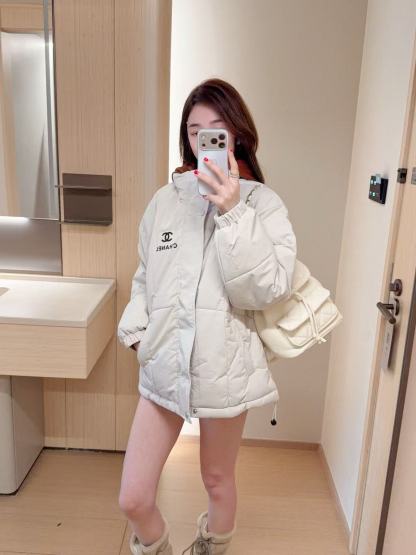 CHANE1 カラーブロック フード付きレタージャケット【50％割引+送料無料】