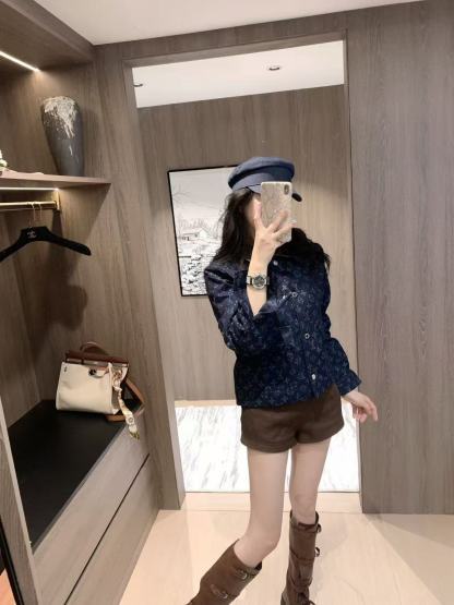 LVジャカードデニムジャケット【50％割引+送料無料】