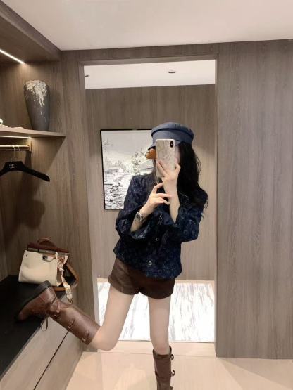 LVジャカードデニムジャケット【50％割引+送料無料】