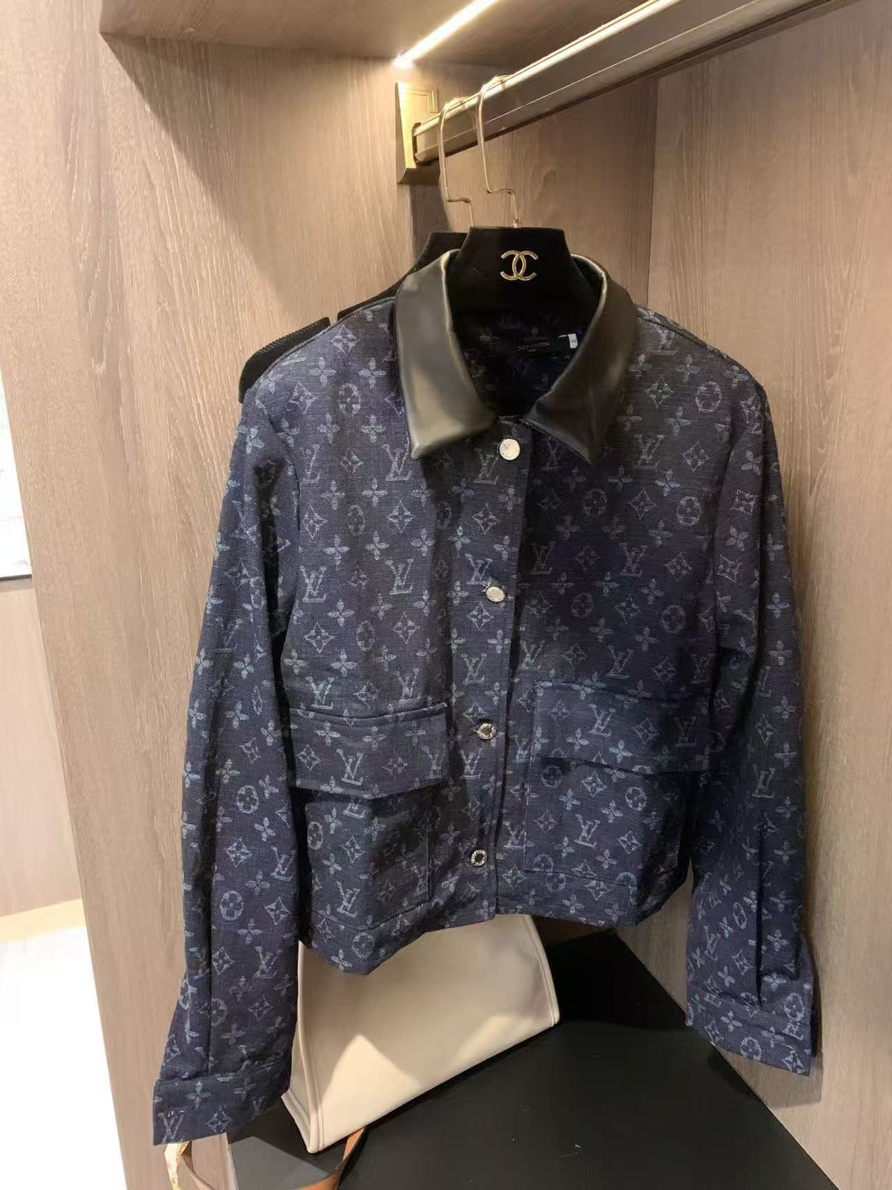 LVジャカードデニムジャケット【50％割引+送料無料】