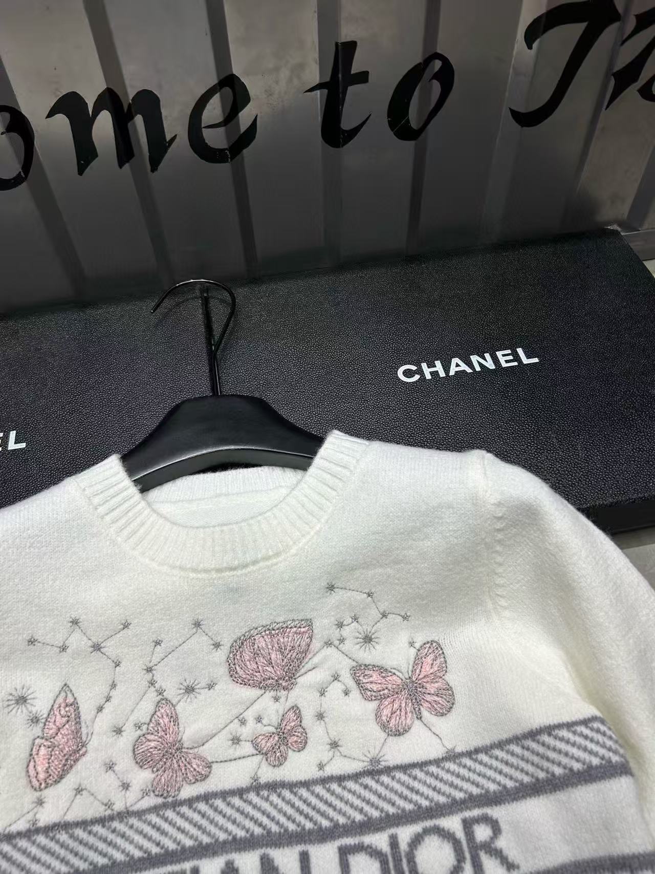 DIOR 刺繍バタフライセーター【50％割引+送料無料】