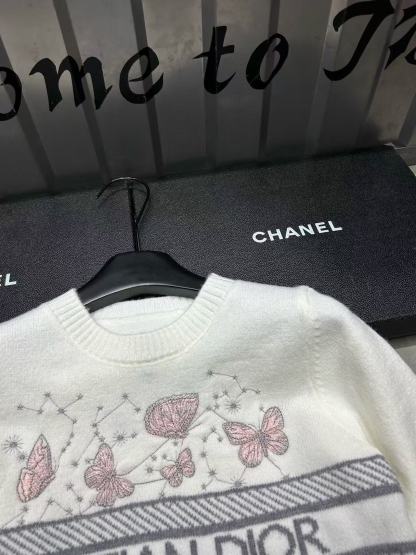 DIOR 刺繍バタフライセーター【50％割引+送料無料】