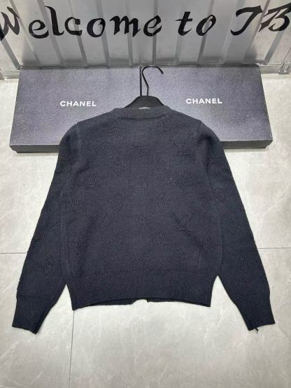 LV四つ葉のクローバー透かし彫りプリントウールカーディガン【50％割引+送料無料】