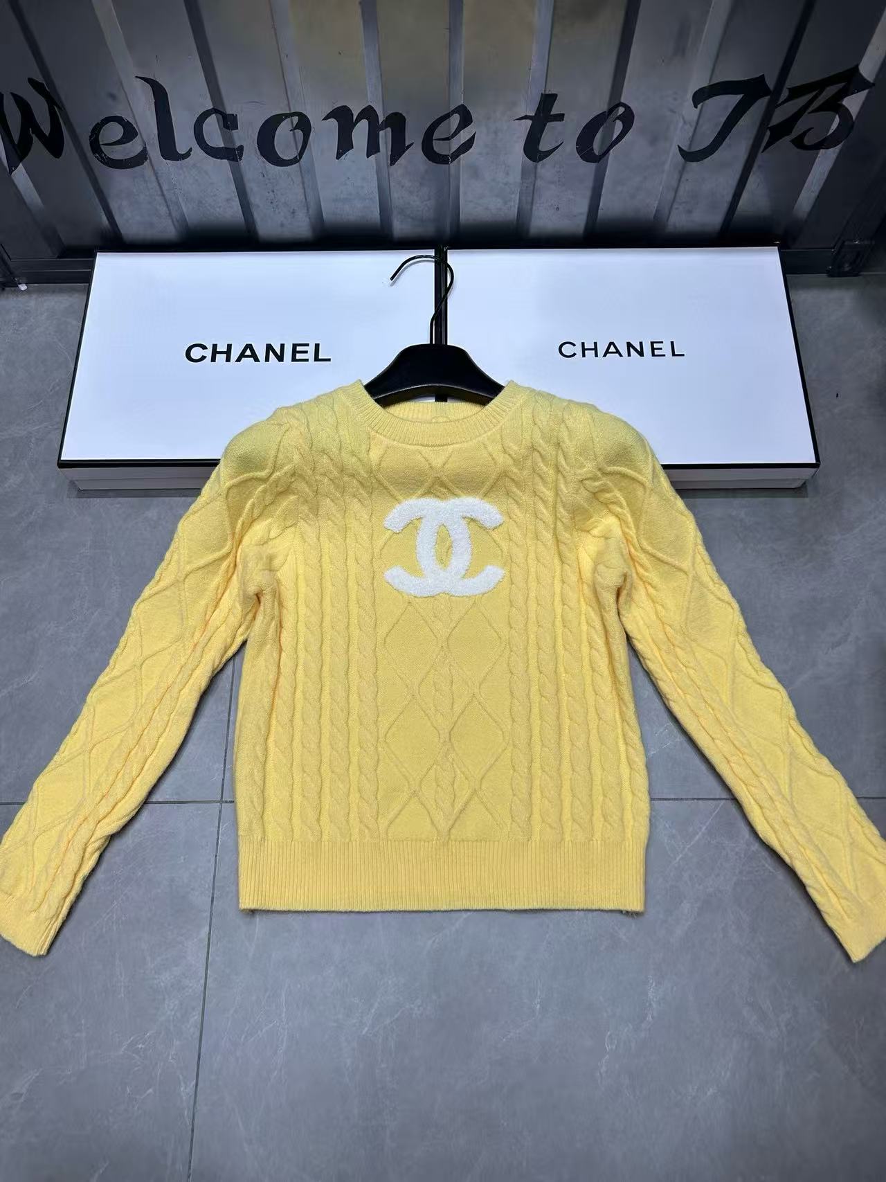 CHANE1 ダブルC ウールセーター【50％割引+送料無料】