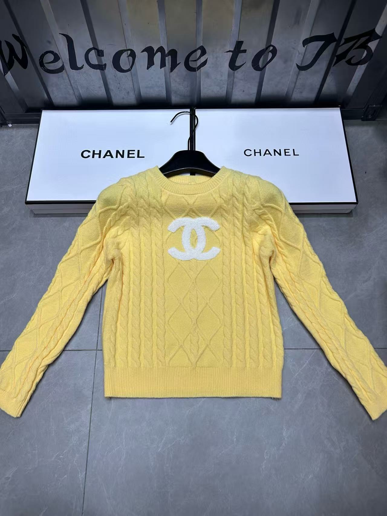 CHANE1 ダブルC ウールセーター【50％割引+送料無料】