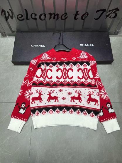 CEL1NE 凱旋門鹿 スノーフレーク セーター【50％割引+送料無料】