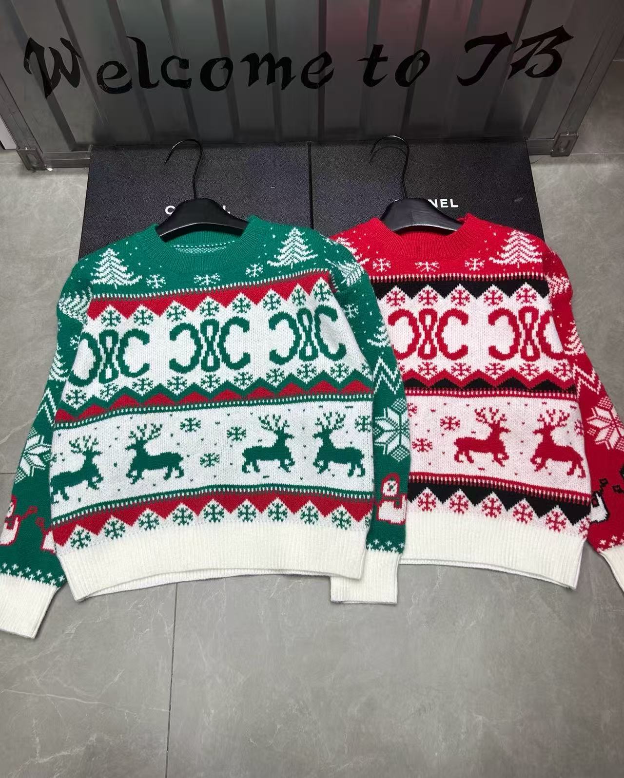 CEL1NE 凱旋門鹿 スノーフレーク セーター【50％割引+送料無料】