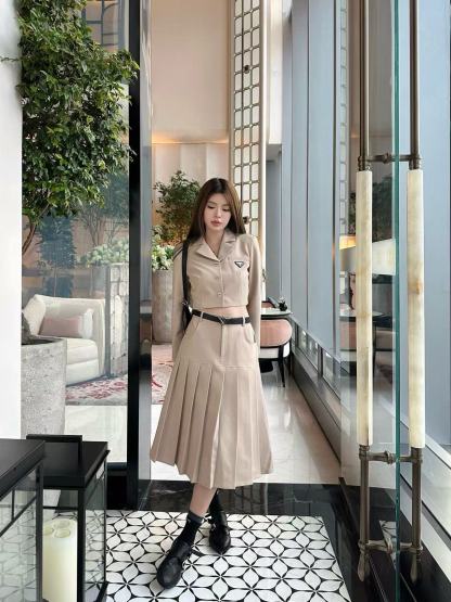 PR4DA 高品質スーツジャケット+スカート ツーピースセット【50％割引+送料無料】