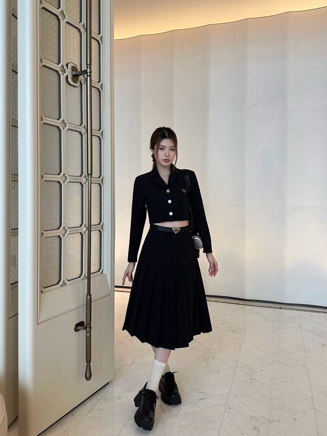 PR4DA 高品質スーツジャケット+スカート ツーピースセット【50％割引+送料無料】