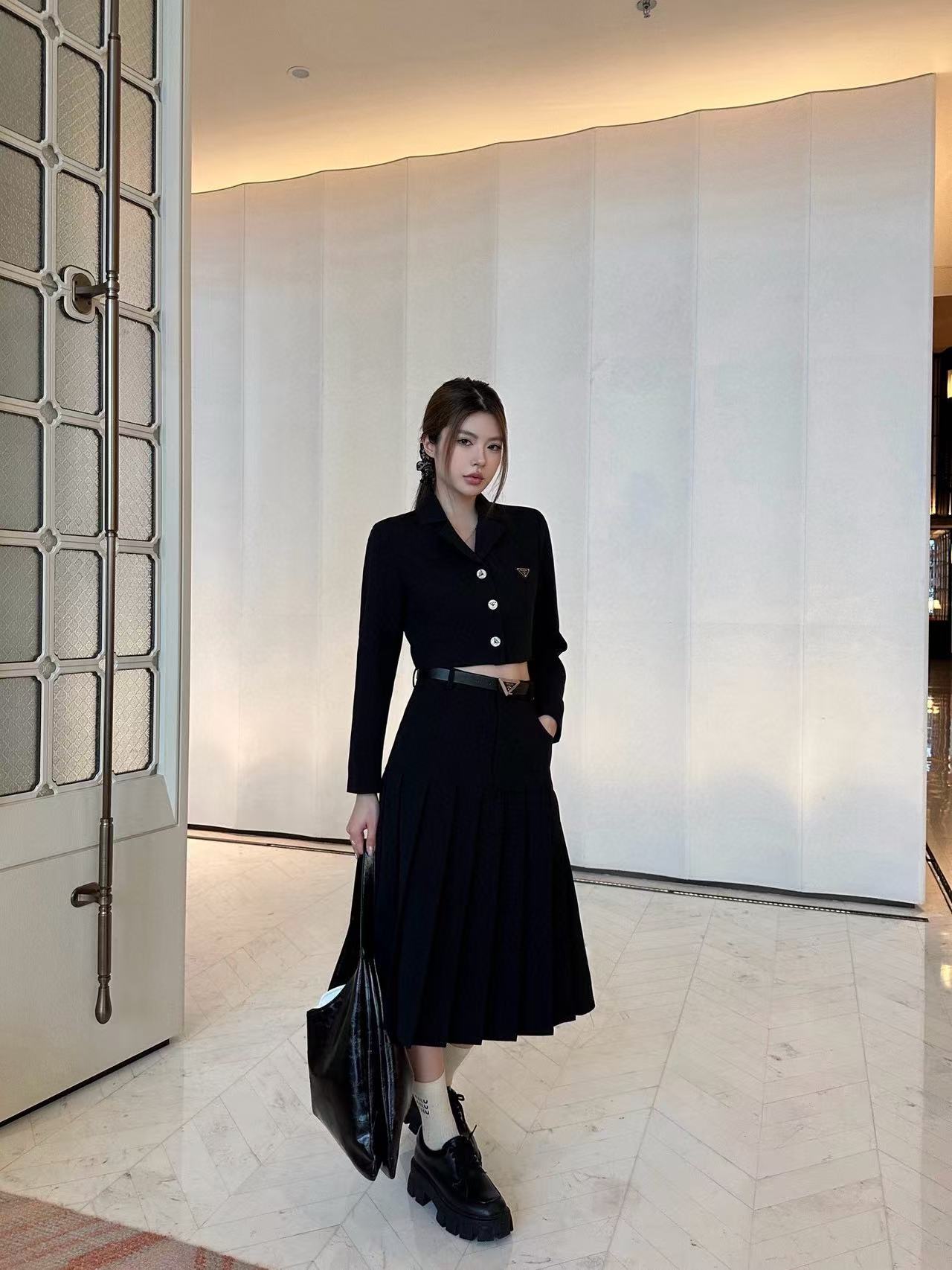 PR4DA 高品質スーツジャケット+スカート ツーピースセット【50％割引+送料無料】