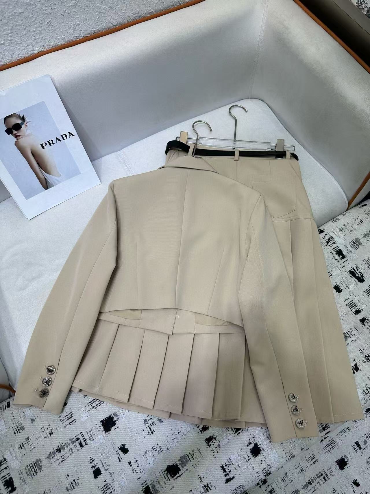 PR4DA 高品質スーツジャケット+スカート ツーピースセット【50％割引+送料無料】