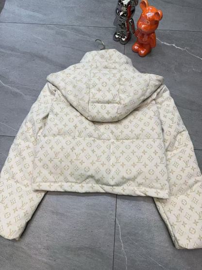 LV フード付きプリントダウンジャケット【50％割引+送料無料】