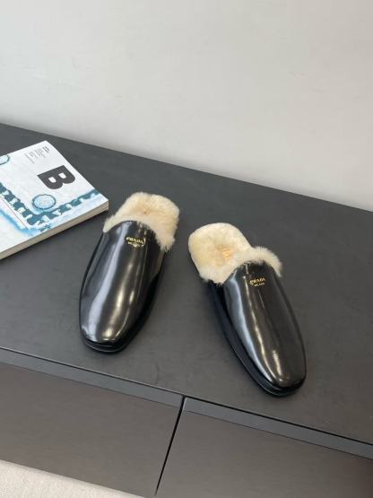 PR4DA 高品質本毛皮スリッパ【50％割引+送料無料】