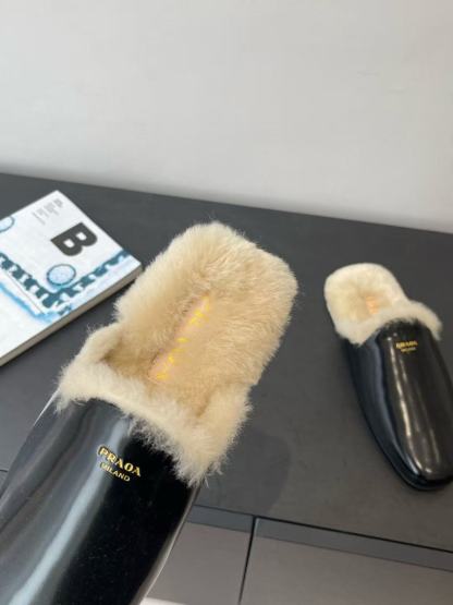 PR4DA 高品質本毛皮スリッパ【50％割引+送料無料】