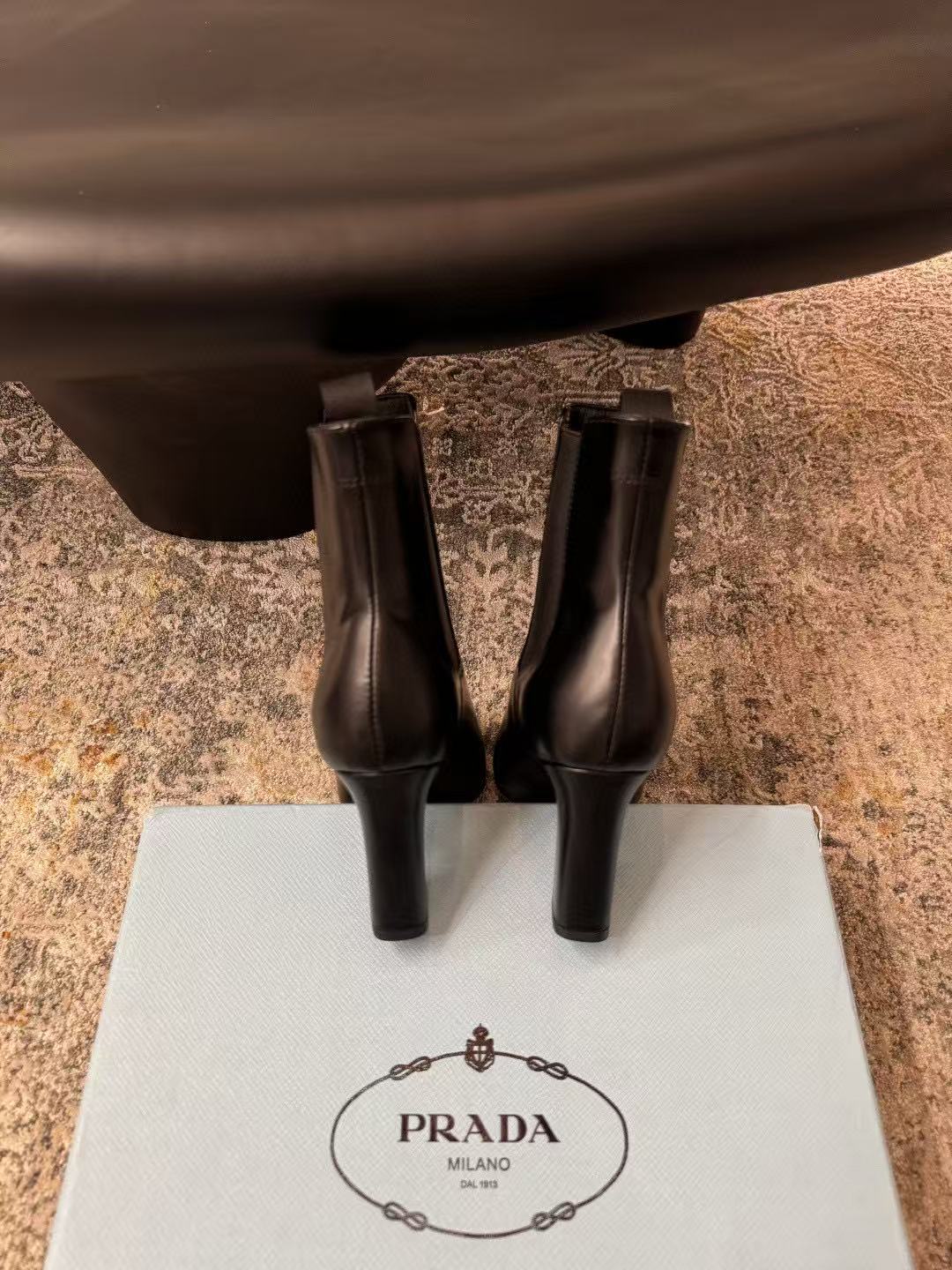 PR4DA 高品質スクエアトゥハイヒールアンクルブーツ【50％割引+送料無料】