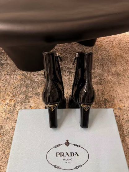 PR4DA 高品質スクエアトゥハイヒールアンクルブーツ【50％割引+送料無料】