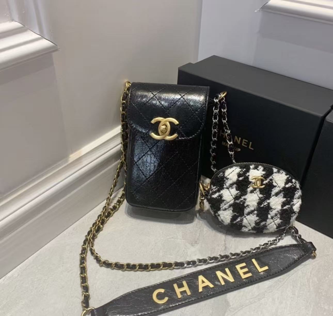 CH4NEL高品質の携帯電話ショルダーバッグ【50％割引+送料無料】