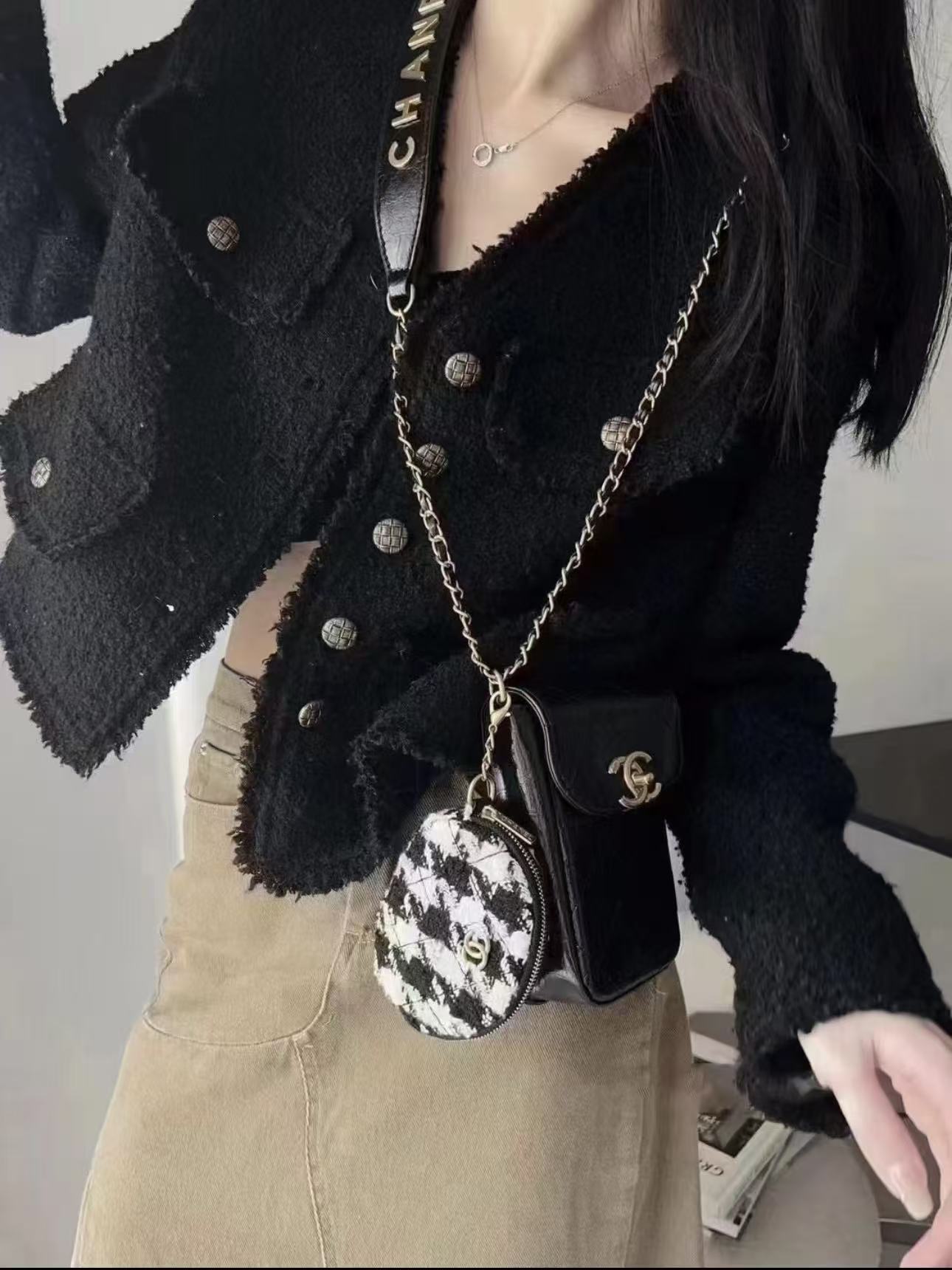 CH4NEL高品質の携帯電話ショルダーバッグ【50％割引+送料無料】